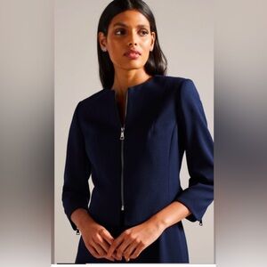 Brand new with tag! Ted baker navy cropped blazer. Size 4